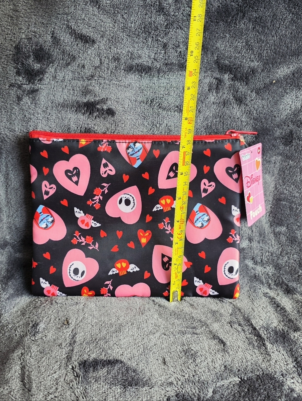 New Valentine's Disney the Nightmare Before Christmas Jack & Sally heart pouch - Picture 4 of 4